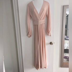 Meghan Lilypad Solid Maxi Dress - size S